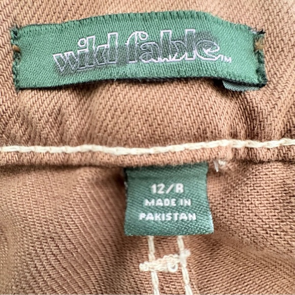 Wild Fable Women's Mid-Rise Baggy Cargo Pants Size12 Rugged Twill Cotton Y2K - Picture 7 of 9